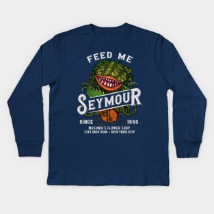 Feed me Seymour Kids Long Sleeve T-Shirt